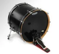 Evans bd22hbg  hydraulic black 22" пластик для бас барабана двойной черный