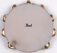 Symphonic tambourine Pearl PETM-1018CR - 10 inch tambourine with a skin head and 18 copper and brass plates in two rows