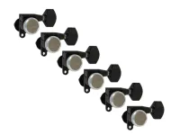 SG360-MGT-07-B-L6 Колки для гитары 6л, локовые, черные, Gotoh