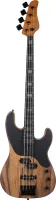 SCHECTER MODEL-T 4 EXOTIC BLACK LIMBA - 4-струнная бас-гитара, 21 лад, корпус: черная лимба, гриф: обожжёный клен, накладка: черное дерево, звукосниматели: Schecter MonsterTone-J, Schecter MonsterTone-P, регулировки: 2х громкость, 1х тон, цвет: Natural Sa