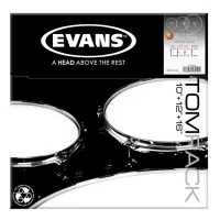Evans etp-g2clr-r  набор пластиков 10", 12", 16" genera g2 clear двойные, прозрачные