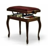 Hidrau bg200 mahogany matt 3 (tc4)  банкетка, сатинированное красное дерево, коричневый бархат