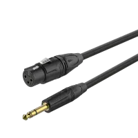 ROXTONE PMXJ430/10 Кабель микрофонный XLR 3 мама - 6.3мм папа Jack, Кабель:  D: 6.5мм., 2х0,30мм2, (MC010), Разъемы: XLR (3P-F), RX3F-BG -  6.3mm JACK (S), RJ3P-BG, Длинна: 10м.