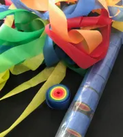 Серпантин бумажный 2,5смх20м радуга