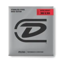 DBSBS30130 Super Bright Комплект струн для 6-струнной бас-гитары, нерж.сталь, Medium, 30-130, Dunlop