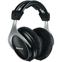 Shure srh1540-bk. студийные профессиональные наушники shure закрытого типа, сменные амбушюры, адаптер 3,5 мм, жесткий чехол и 2 кабеля