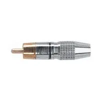 QUIK LOK G251-BK Metal Nikel plated phono (RCA) plug bl