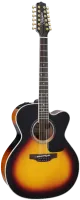 TAKAMINE PRO SERIES 6 P6JC BSB электроакустическая гитара типа JUMBO CUTAWAY с кейсом, цвет санбёрст