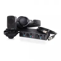 Arturia MiniFuse Recording Pack Black - Комплект состоящий из USB аудиоинтерфейса MiniFuse 2, микрофона CM1 поп фильтром, наушников EF1 и XLR кабеля. Цвет - черный