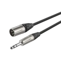 ROXTONE MMXJ660/1 Профессиональный микрофонный кабель, D 6,0мм, 2x0,22mm2(MC002), 3P Male XLR (RX3M-NT) - 6.3mm JACK stereo (RJ3P-NN), 1м, Вес: 0,13kg; Поставляется по 80шт. в коробке: 46x32x23см