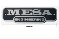 Mesa Boogie 10' Mesa Engineering Logo металлический логотип Mesa Boogie для гитарного кабинета