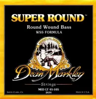 Dean Markley 2630 SUPER ROUND BASS CL струны для 4-х струнных бас гитар, натяжение Classic Lite, калибры струн .046, .063, .080, .102