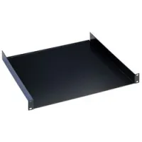 K&M 28482-070-55  19" рэковая полка, черная, 2u, 380 мм, 2,79 кг