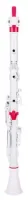 NUVO Clarinéo (White/Pink) кларнет, строй С (до), материал - АБС-пластик, цвет - белый/розовый, в комплекте кейс, запас