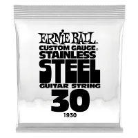 Ernie Ball 1930 струна одиночная для электрогитары, Серия Stainless Steel, Калибр: 30, Сердцевина: шестигранник; сталь, покрытая оловом, Обмотка: