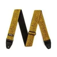 Dunlop d6725 jaquard leopardskin  дизайнерский ремень для гитары, жаккардовая ткань c кожей