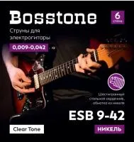 Bosstone Clear Tone ESB 9-42 Струны для электрогитары никель калибр 0.009-0.042