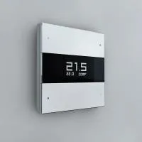 Сценарный выключатель с LED экраном и термостатом iRidi [FS-BT6-LED-01] Белый