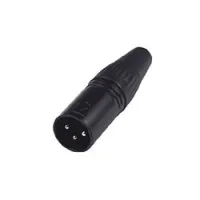 Nordfolk ncx5004  кабельный разъем xlr male, черный, пластиковая крышка