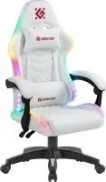 Kресло игровое DEFENDER Core Белый, RGB, класс 4,PU