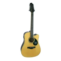 GREG BENNETT GD112SCE N - электроакустическая гитара 12-струнная, дредноут с вырезом, цвет натуралый