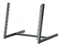 KandM 42020-000-55 black рэковая стойка на колесах, с регулируемым наклоном верхнего отделения, 9U+12U, сталь, колеса