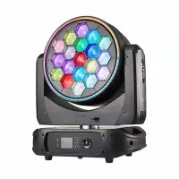 LX-3319 прожектор полного вращения Zoom Beam Wash, 19 х 40 Вт RGBW LED, луч 4°-60°, 22/26/36/78 каналов, Lexor