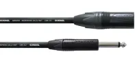 Cordial CRM 10 MP микрофонный кабель XLR male/моно джек 6,3 мм, разъемы Neutrik, 10,0 м, черный