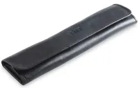 Bag for 2 batons Takt TB-TTLK2 - Black genuine leather folding bag for 2 batons