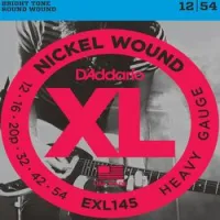 D`addario exl-145  cтруны для электрогитары nickel wound, никель, 12-54, heavy