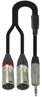 FORCE FLC-19/3 - аудио шнур, 1x stereo mini jack - 2x XLR (M), 3 метра