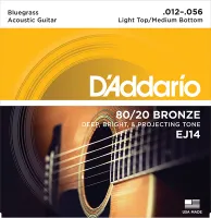D'addario EJ14 - струны для акустической гитары ( 12 - 56 ) бронза 80/20