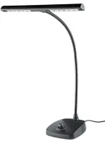 KandM 12298-000-55 подсветка для нот на гибком креплении, тяжёлое основание, 12 светодиодов, 2500 lux, 230 V AC 50Hz, блок питания