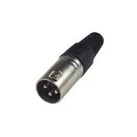 Nordfolk ncx5002  кабельный разъем xlr male, хром, пластиковая крышка