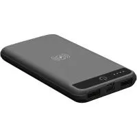 iconBIT FTB8000GTW (black) - Внешний аккумулятор (Power Bank) для зарядки мобильных устройств с функцией беспроводной зарядки (Qi), 2 входа Micro USB, USB Type-C, 2 USB выхода, LED фонарь, LED индикатор заряда, емкость 8000 mAh, цвет черный