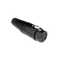AMPHENOL AP-4-11 - разъем кабельный  4 контакта, 'мама ',  корпус - пластик, черный