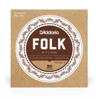 D`ADDARIO EJ32C - Струны для акустической гитары EJ32, чистый нейлон, шарик для фиксации