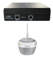Biamp Parland#201; TCM-1A Black - Потолочный микрофон с поддержкой AVB, технологии направленного звука и двухканальным усилителем PoE+, чёрного цвета