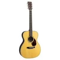 Martin OM-28E  STANDARD SERIES электроакустическая гитара Folk с кейсом, Fishman, цвет натураьный