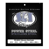 Струны для электрогитары SIT PS1052, Powersteel Stainless Steel Heavy Bottom, 10-52