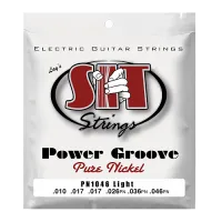 Струны для электрогитары SIT PN1046, Power Groove Pure Nickel Light, 10-46