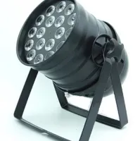 ESTRADA PRO LED PAR 64 1812 BK светодиодный прожектор типа PAR64, 18х12w мультичип LED, RGBWA+UV.Цвет корпуса чёрный.DMX управление 6/10 каналов,встроенные шоу для работы в режиме звуковой активации, режим Master/Slave, диммер 0-100%,строб 0-20гц,угол рас