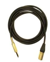 JackStereo-XLR3M (black) 0,2 метра кабель (черный) GS-PRO