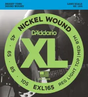 Комплект струн для бас-гитары D'Addario EXL165