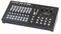 EUROLITE CLX-16 DMX DMX контроллер, 16 каналов, Fade time, Master-fader, Audio - fader, кнопка Flash на каждый канал и Master-Flash (Full-On), Speed -fader или кнопка Top Sync. 30 встроенных программ, диммер. Питание от встроенного блока, размеры: 19’’ 4u