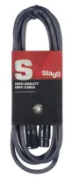 STAGG SDX10 - DMX кабель XLRf-XLRm ,длина: 10 м.Цвет: черный