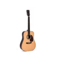 Sigma guitars sdr-28  акустическая гитара с чехлом, дредноут, верхняя дека массив ситхинской ели