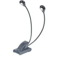 Nordfolk ml04  двойная подсветка для нот, led, гибкая шея, адаптер
