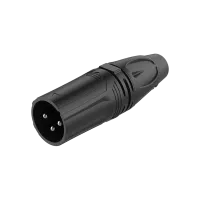 ROXTONE RX3M-BS Разъем cannon кабельный папа 3-х контактный, цвет: Черный.