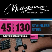 Magma Strings BE175S - Струны для 5-струнной бас-гитары Low B 45-130, Серия: Stainless Steel, Обмотка: круглая, нержавеющая сталь, Натяжение: Medium.